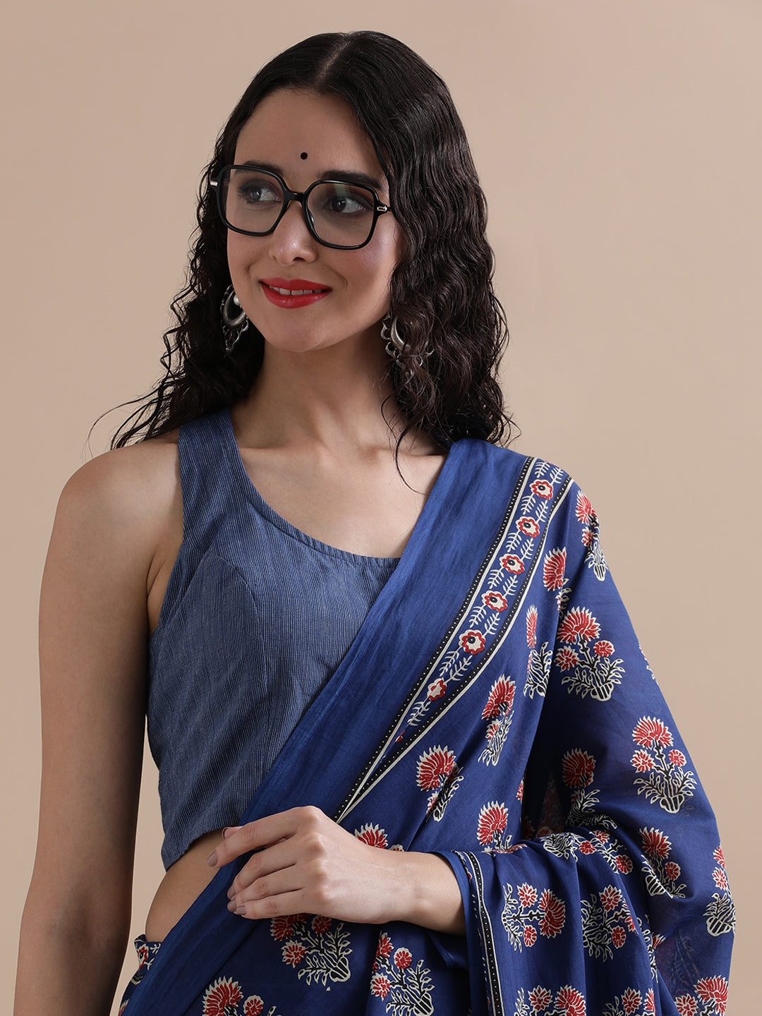 Mulmul Cotton Printed Saree