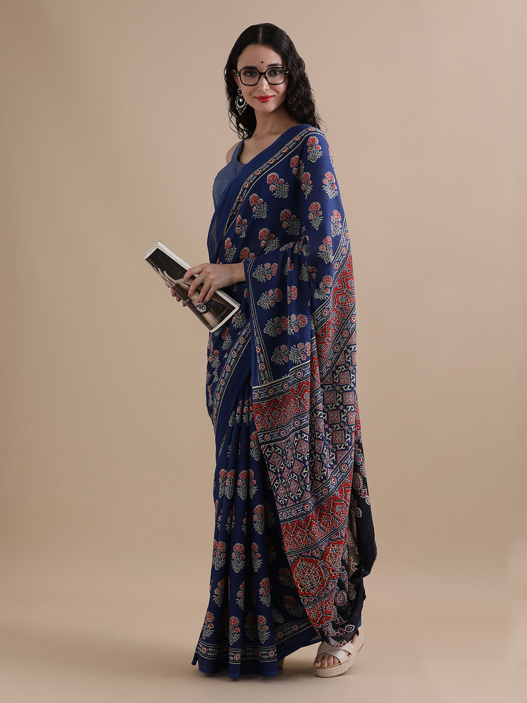 Mulmul Cotton Printed Saree