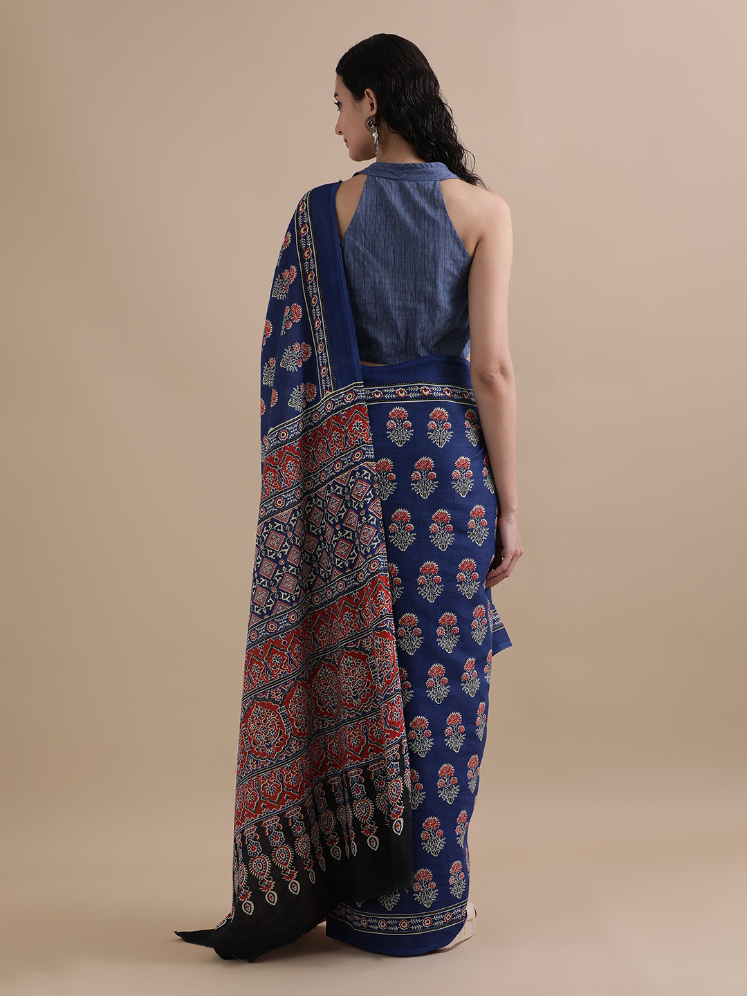 Mulmul Cotton Printed Saree