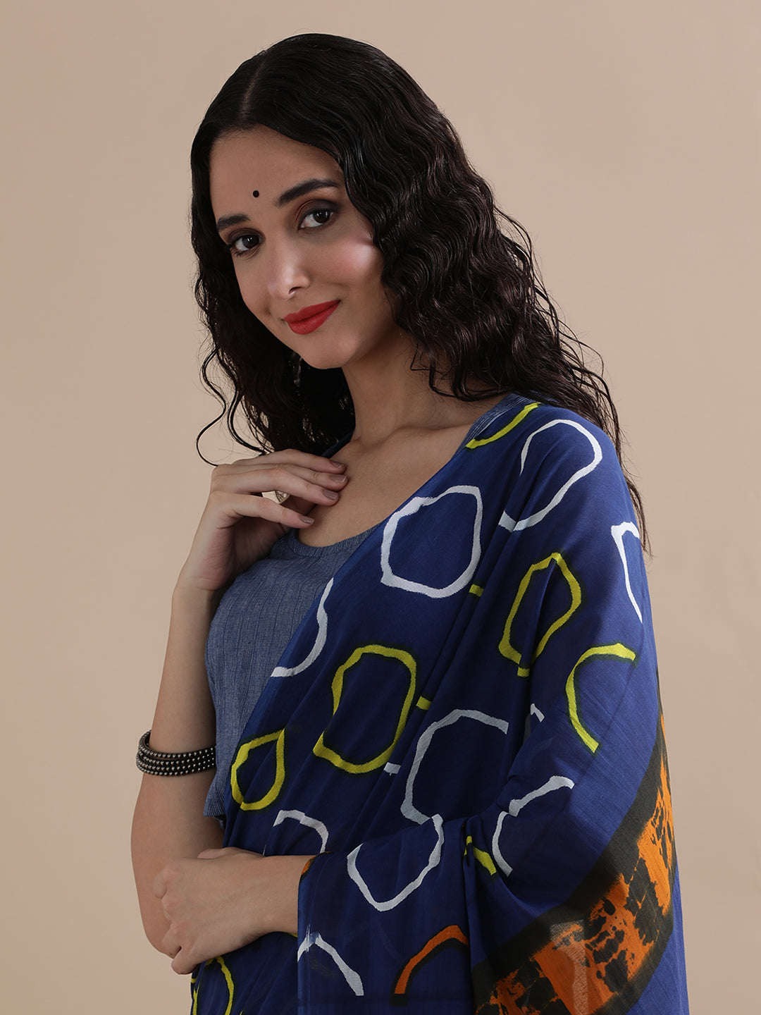 Mulmul Cotton Printed Saree