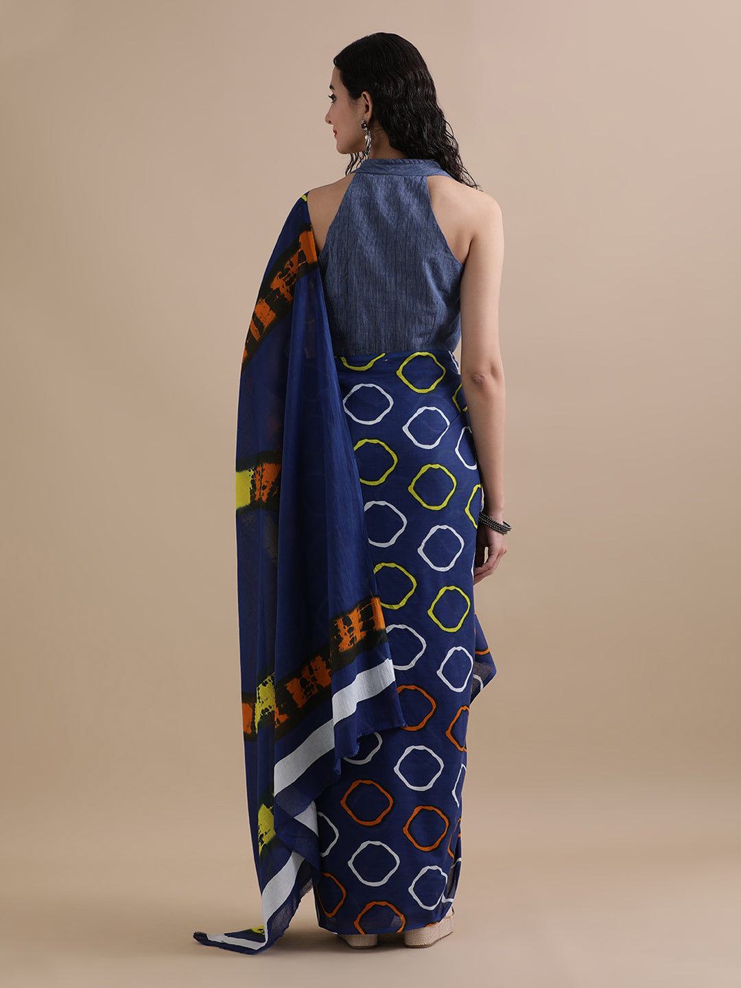 Mulmul Cotton Printed Saree