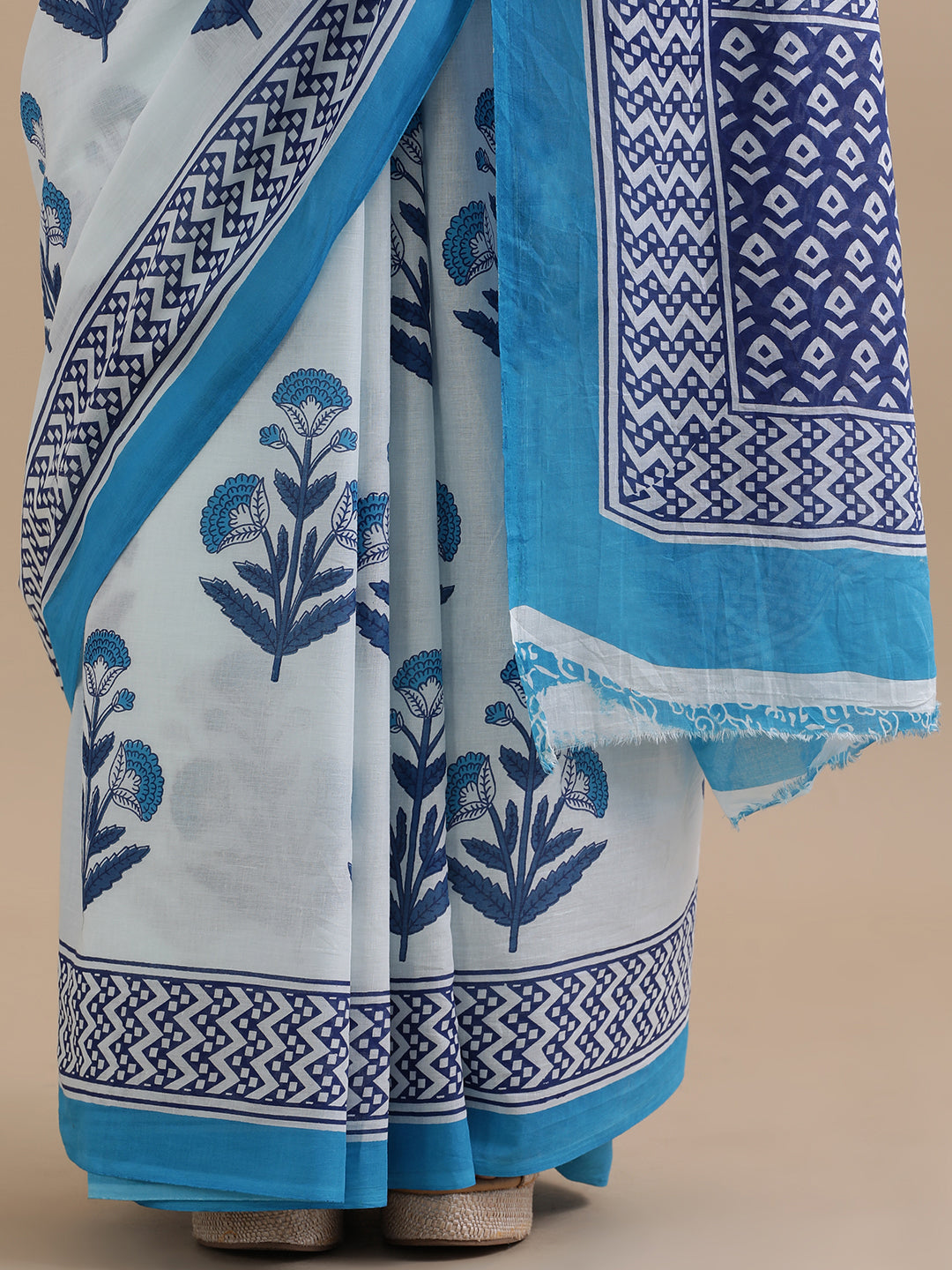 Mulmul Cotton Printed Saree