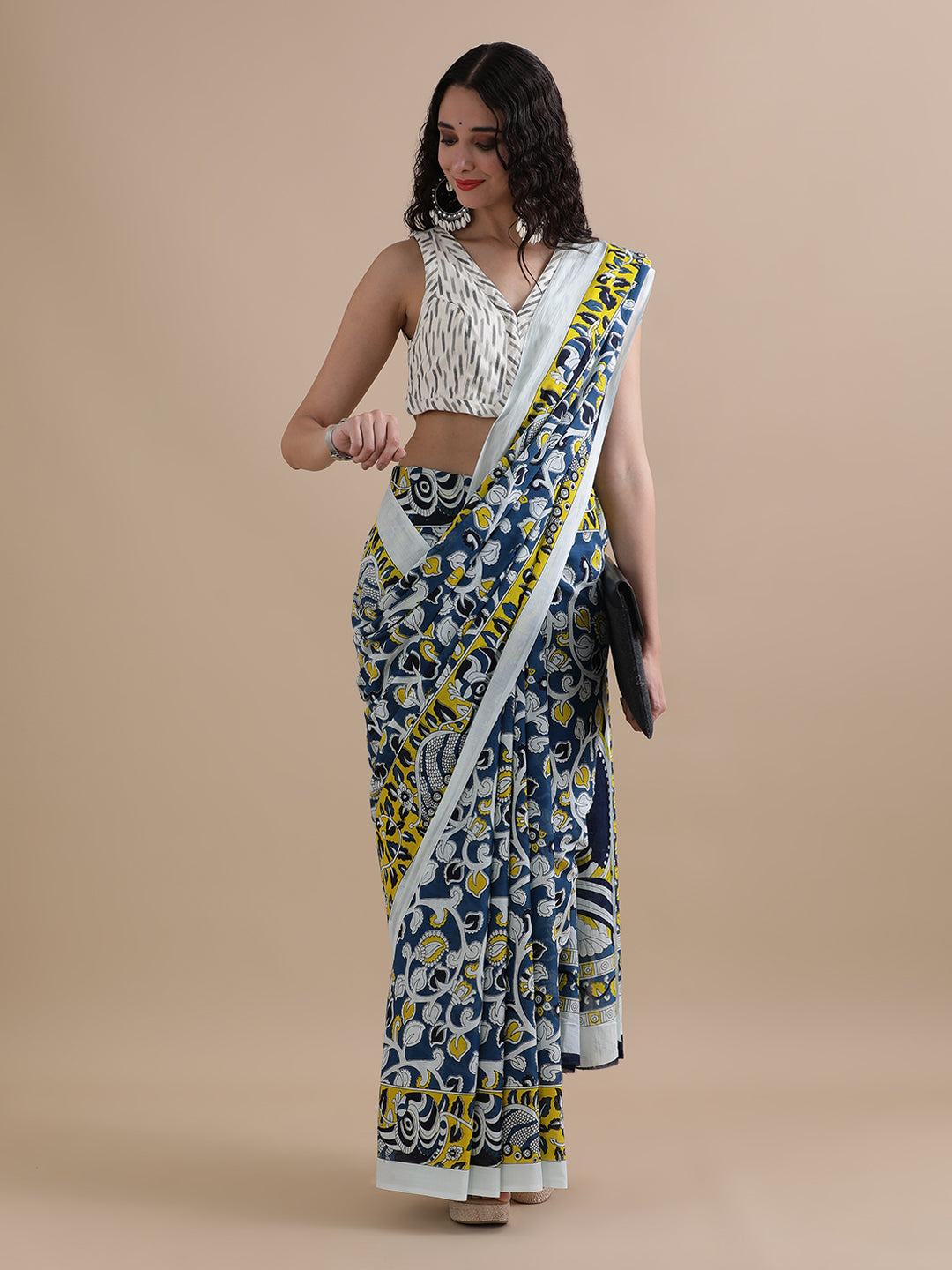 Mulmul Cotton Printed Saree