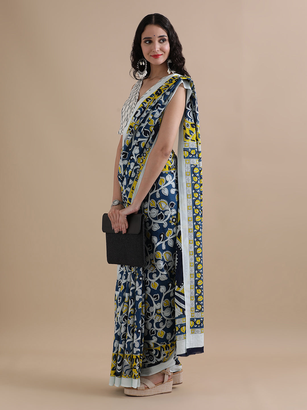 Mulmul Cotton Printed Saree