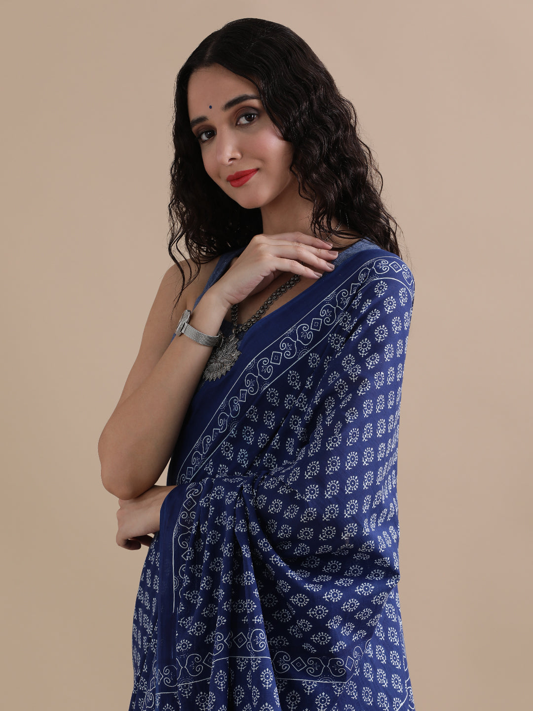 Mulmul Cotton Printed Saree