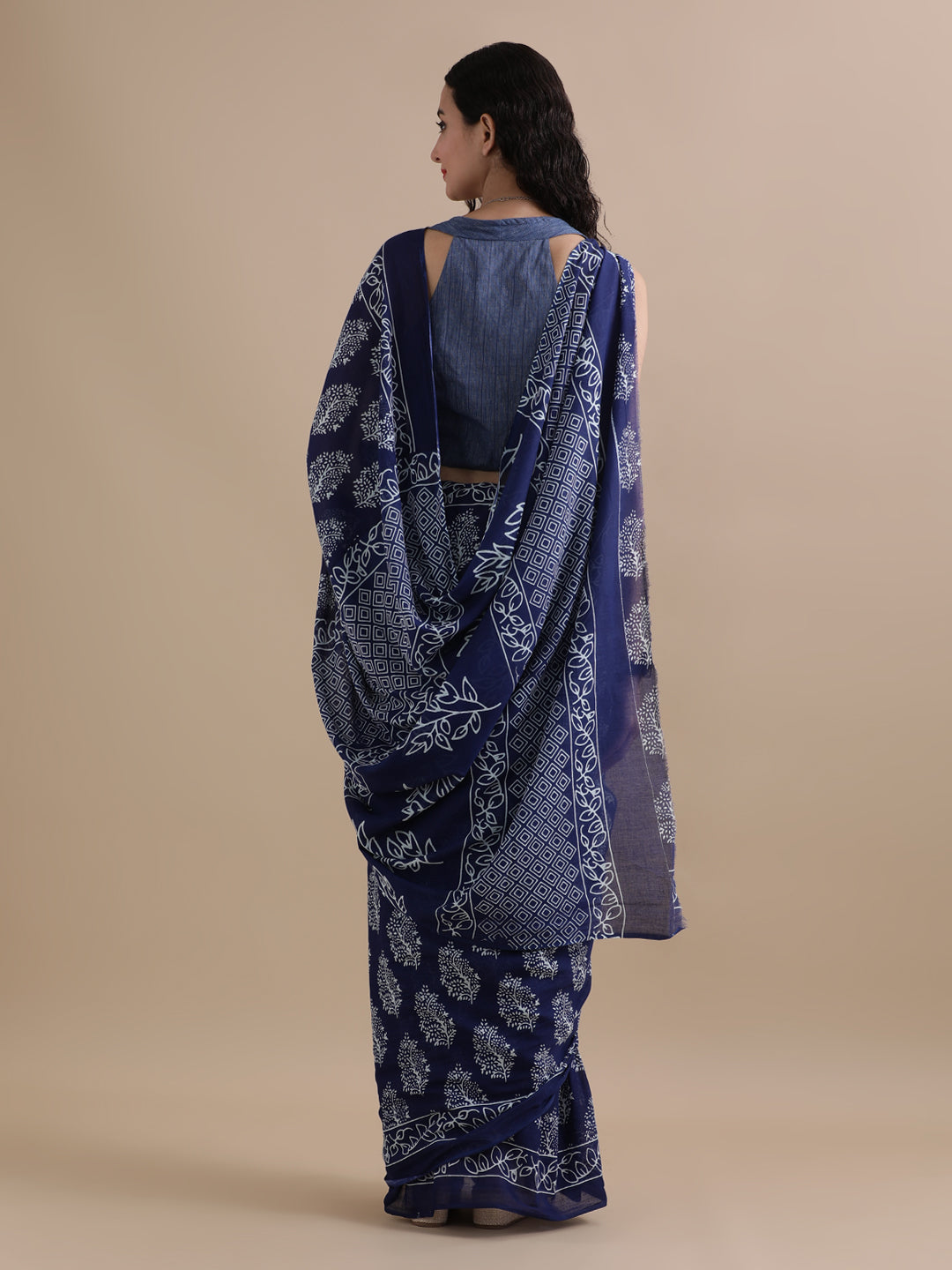 Mulmul Cotton Printed Saree