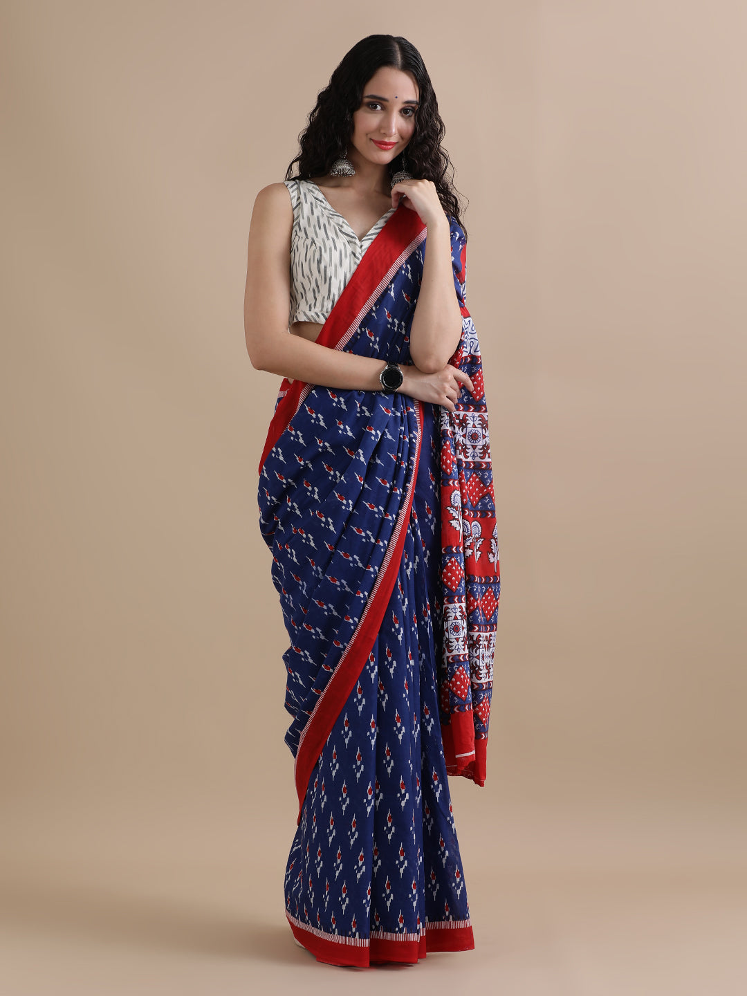 Mulmul Cotton Printed Saree