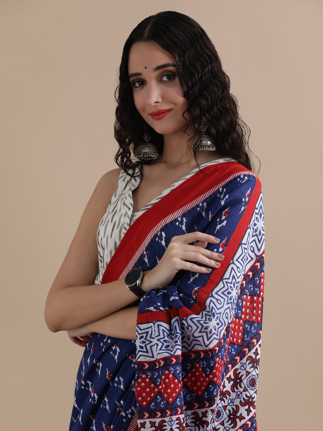 Mulmul Cotton Printed Saree