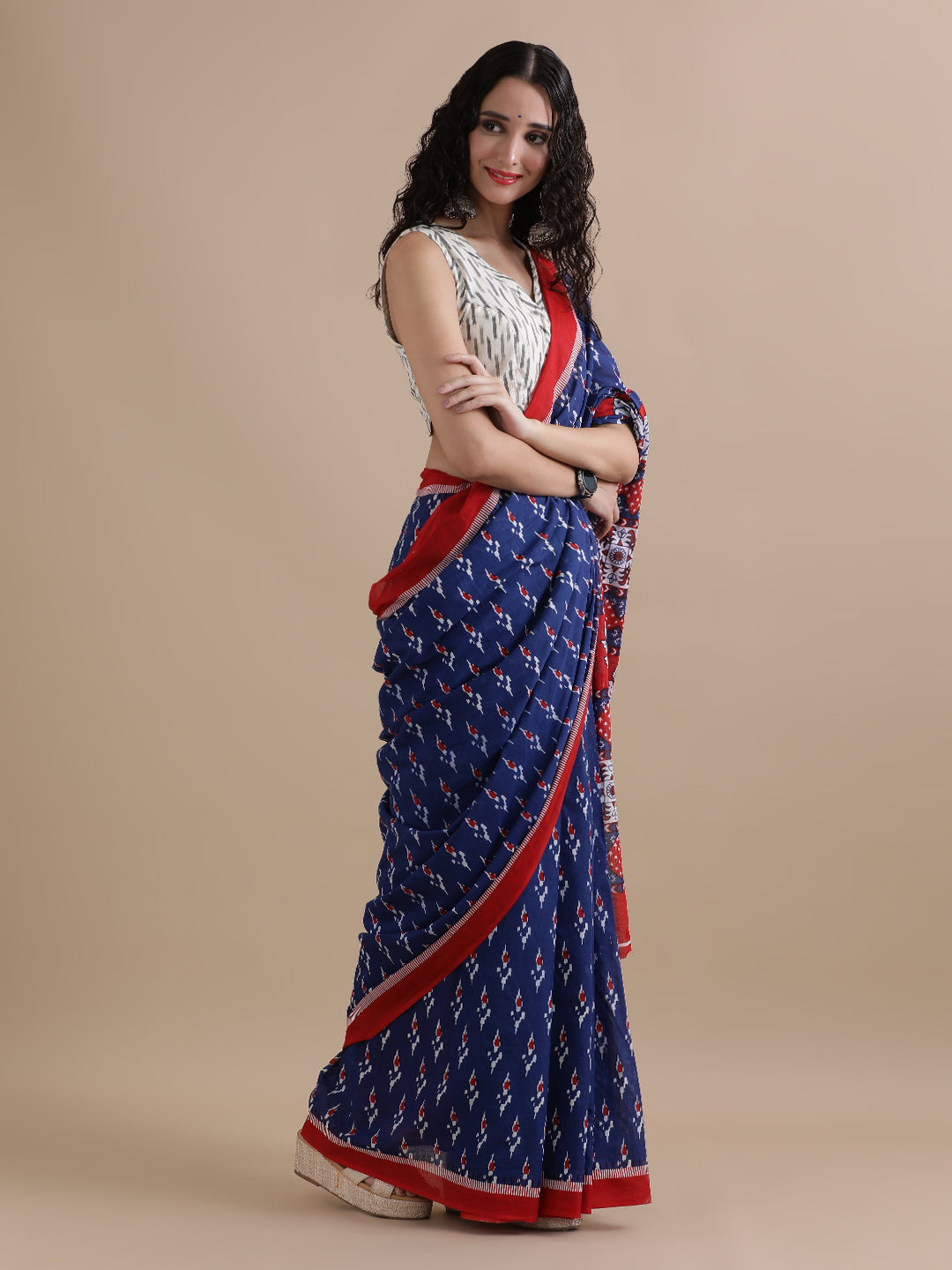 Mulmul Cotton Printed Saree