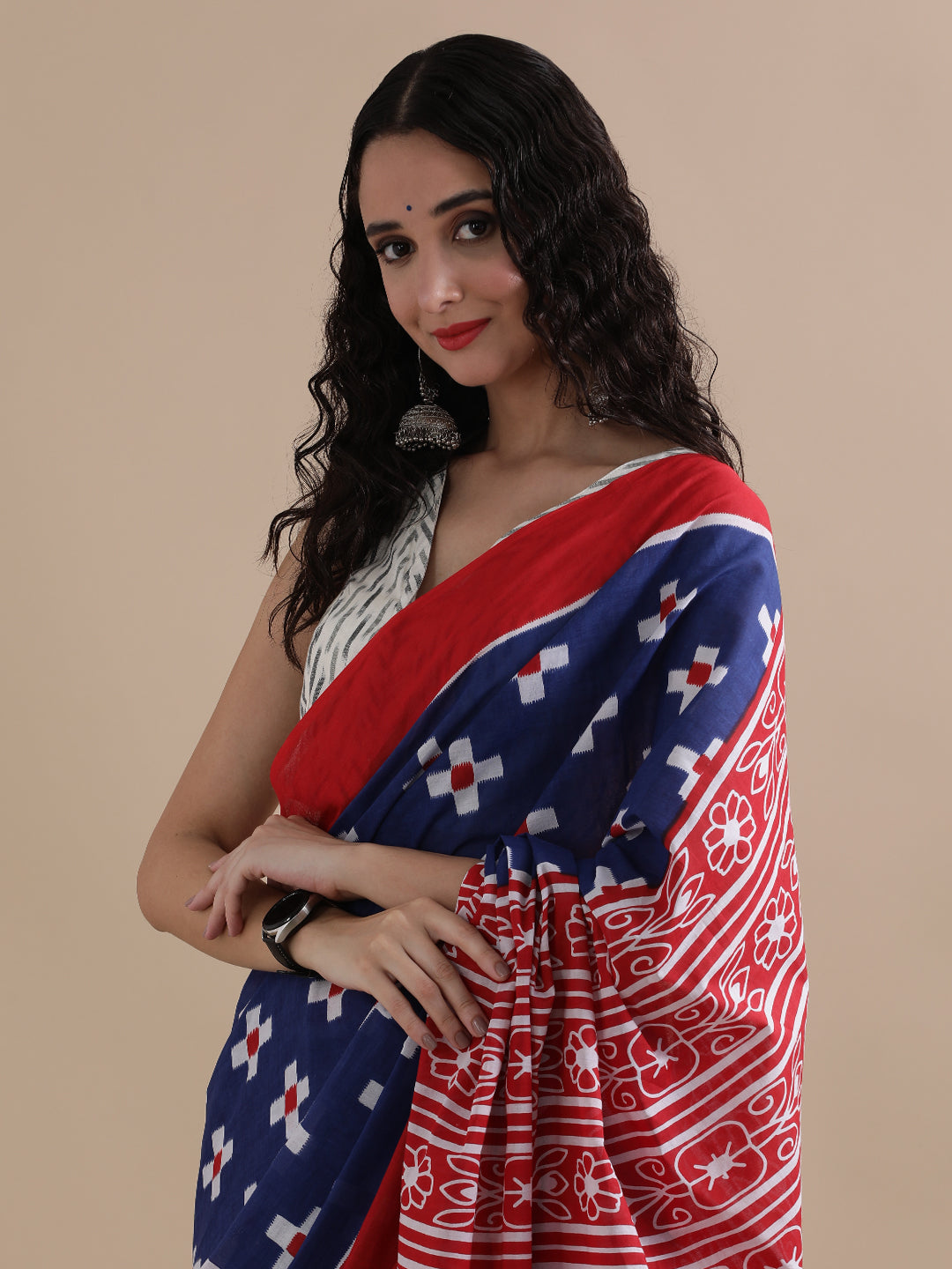 Mulmul Cotton Printed Saree