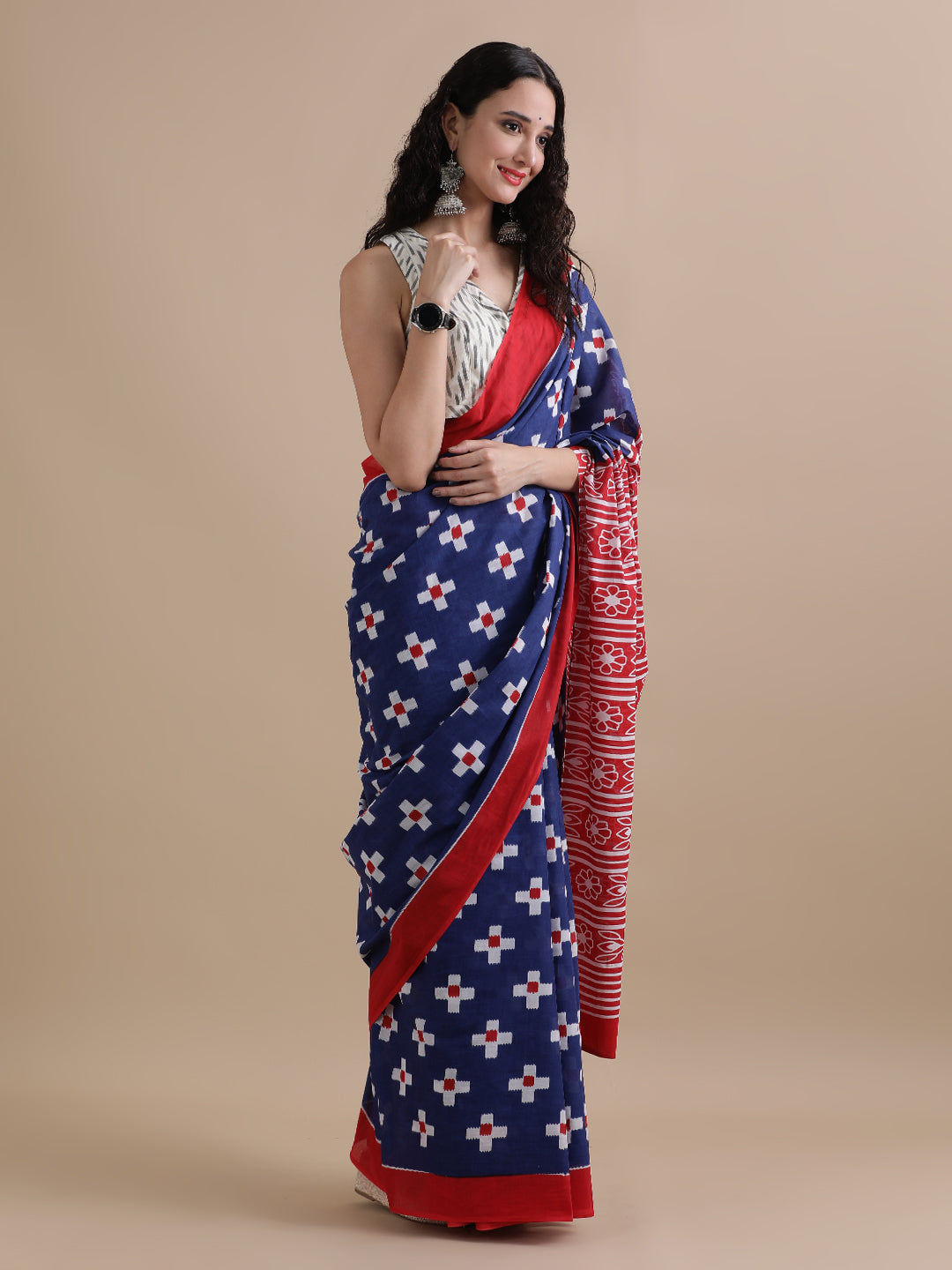 Mulmul Cotton Printed Saree