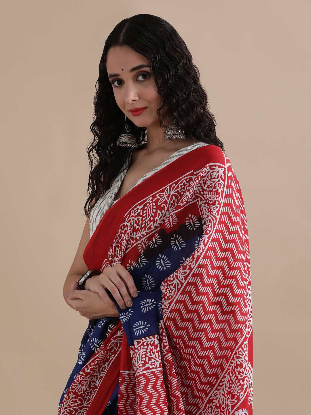 Mulmul Cotton Printed Saree