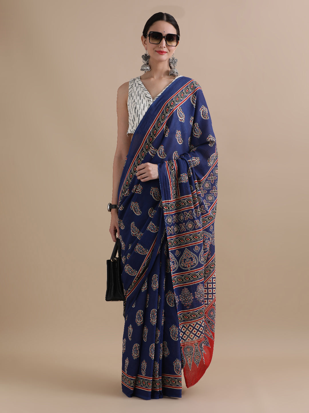 Mulmul Cotton Printed Saree