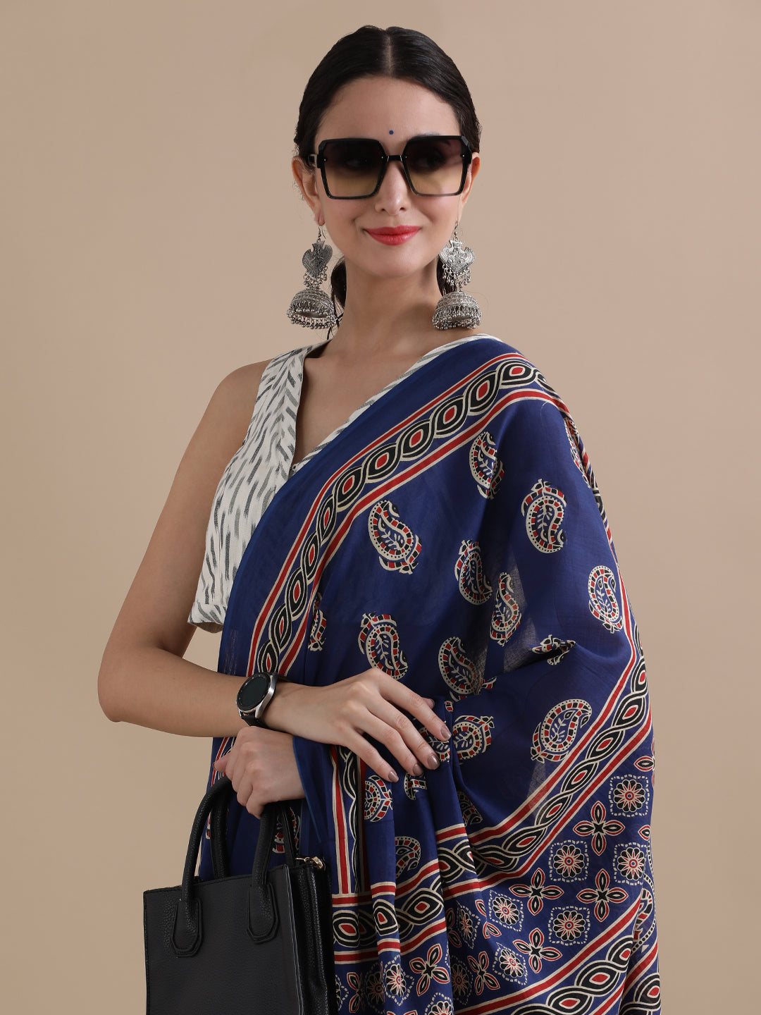 Mulmul Cotton Printed Saree