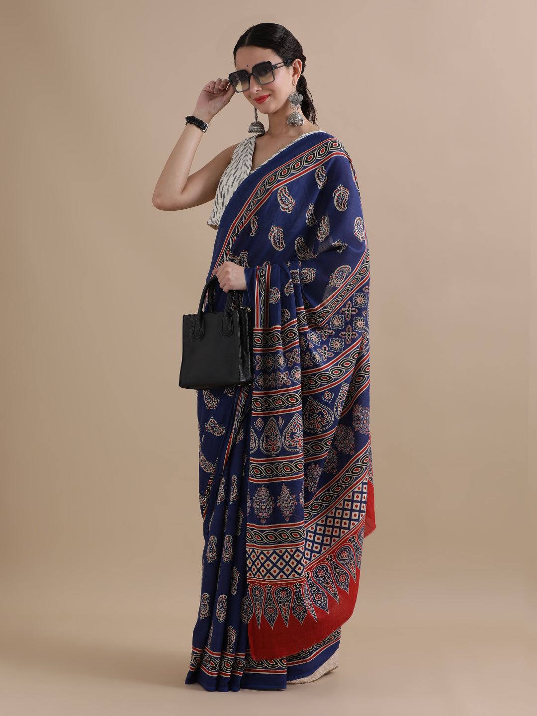 Mulmul Cotton Printed Saree