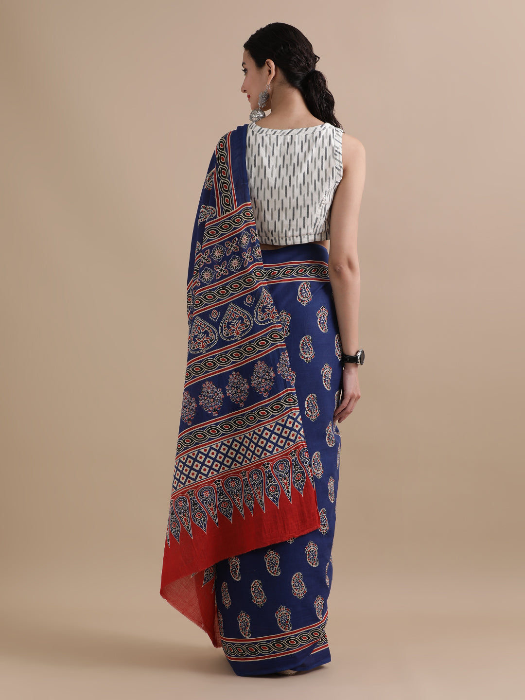 Mulmul Cotton Printed Saree