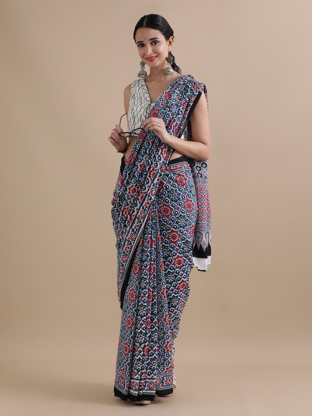 Mulmul Cotton Printed Saree