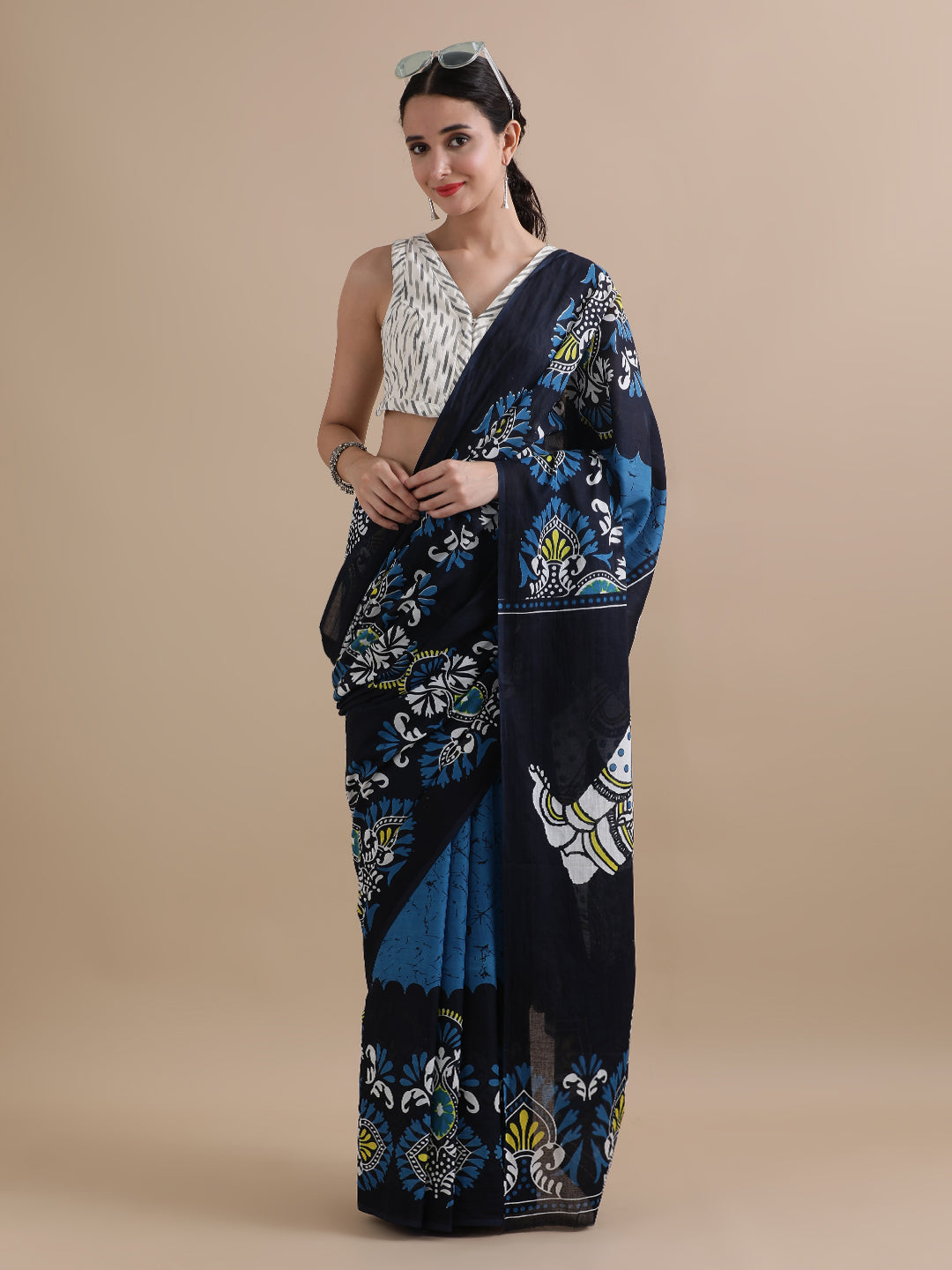 Mulmul Cotton Printed Saree