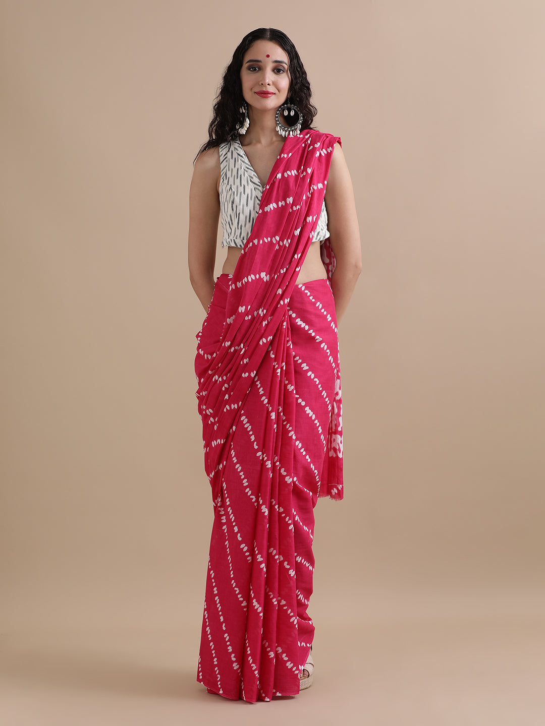 Mulmul Cotton Printed Saree