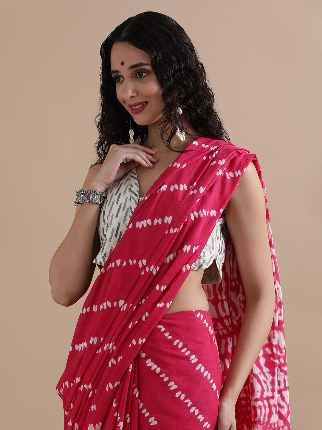 Mulmul Cotton Printed Saree