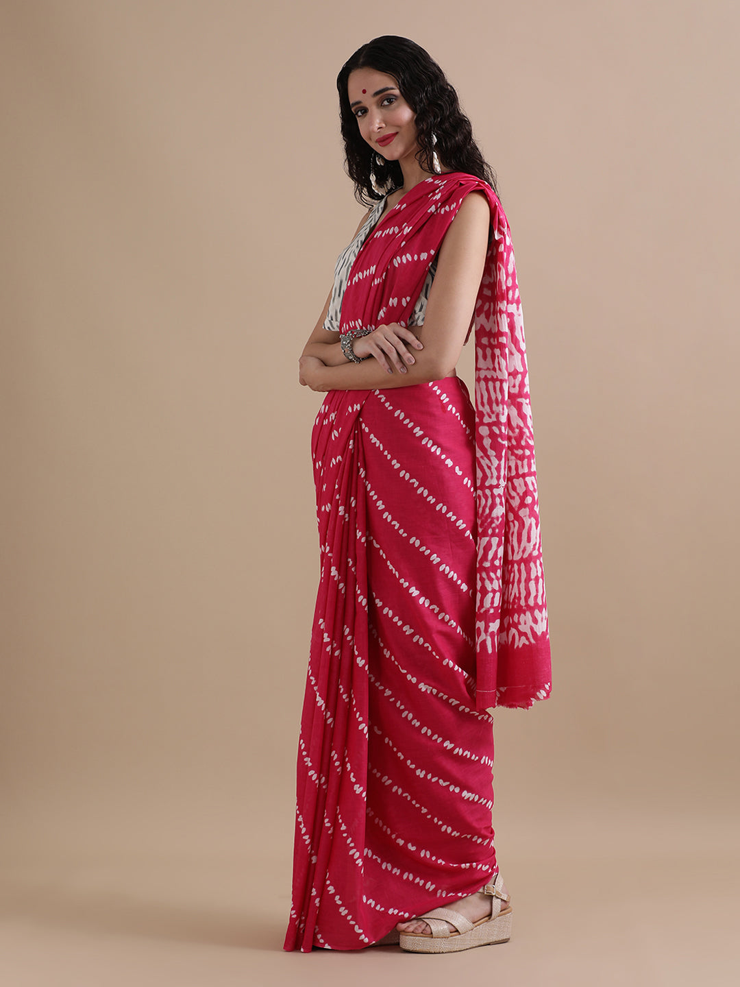 Mulmul Cotton Printed Saree