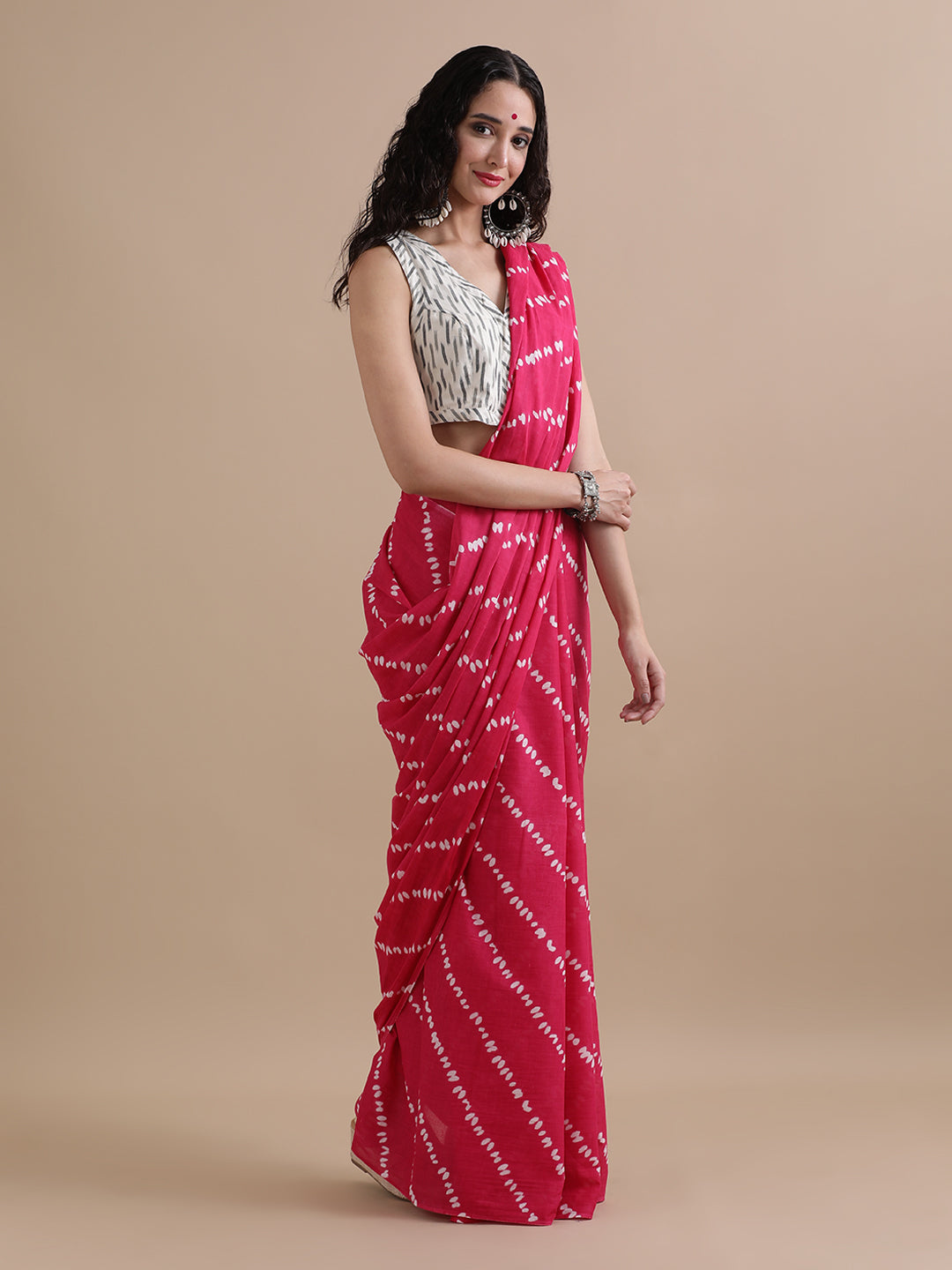 Mulmul Cotton Printed Saree