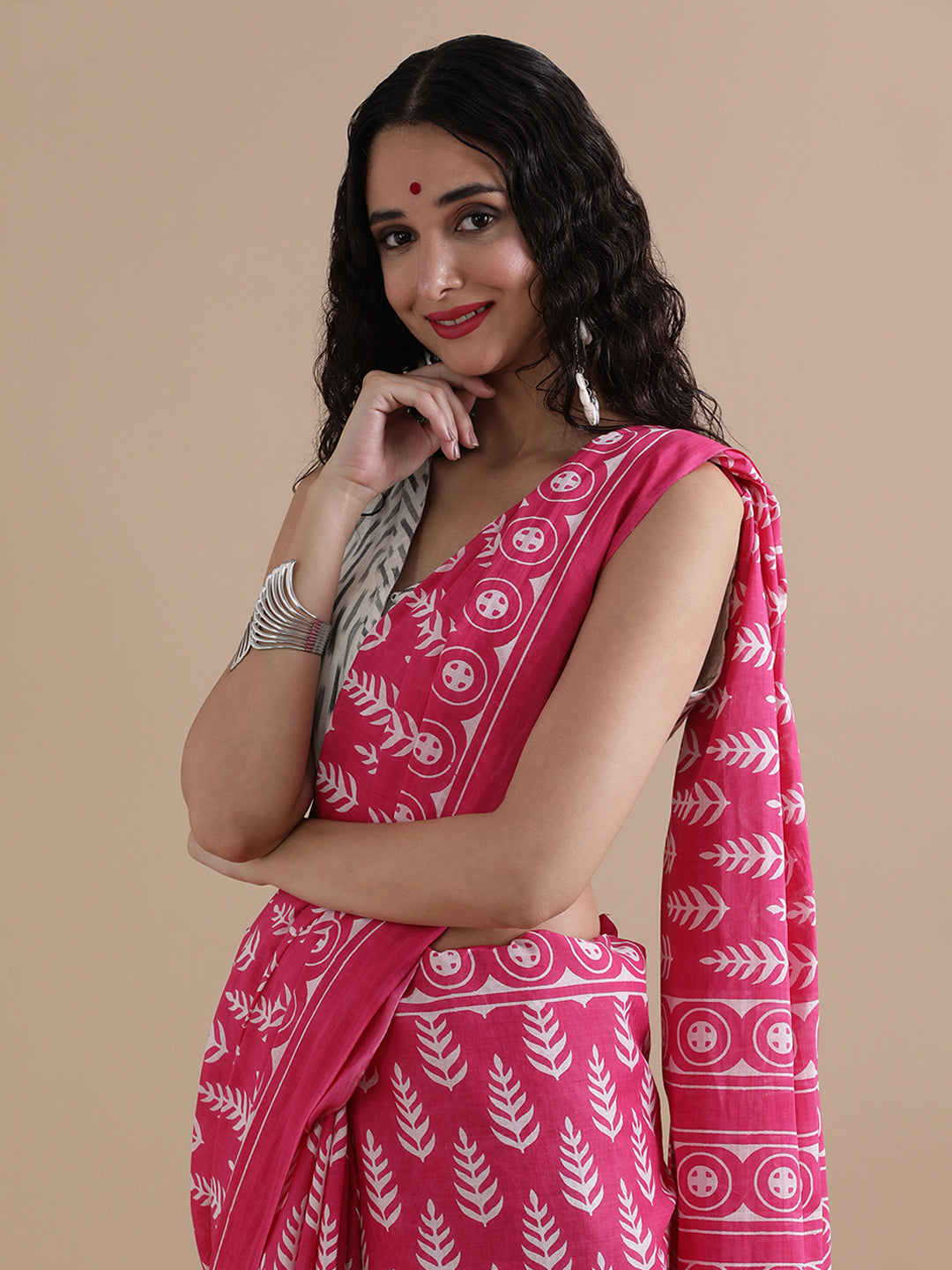 Mulmul Cotton Printed Saree