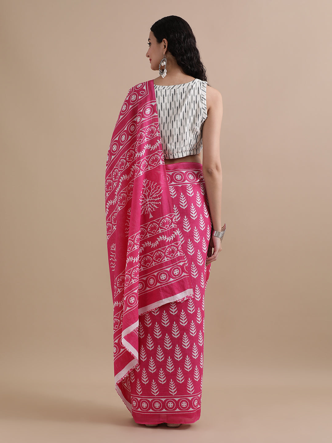 Mulmul Cotton Printed Saree