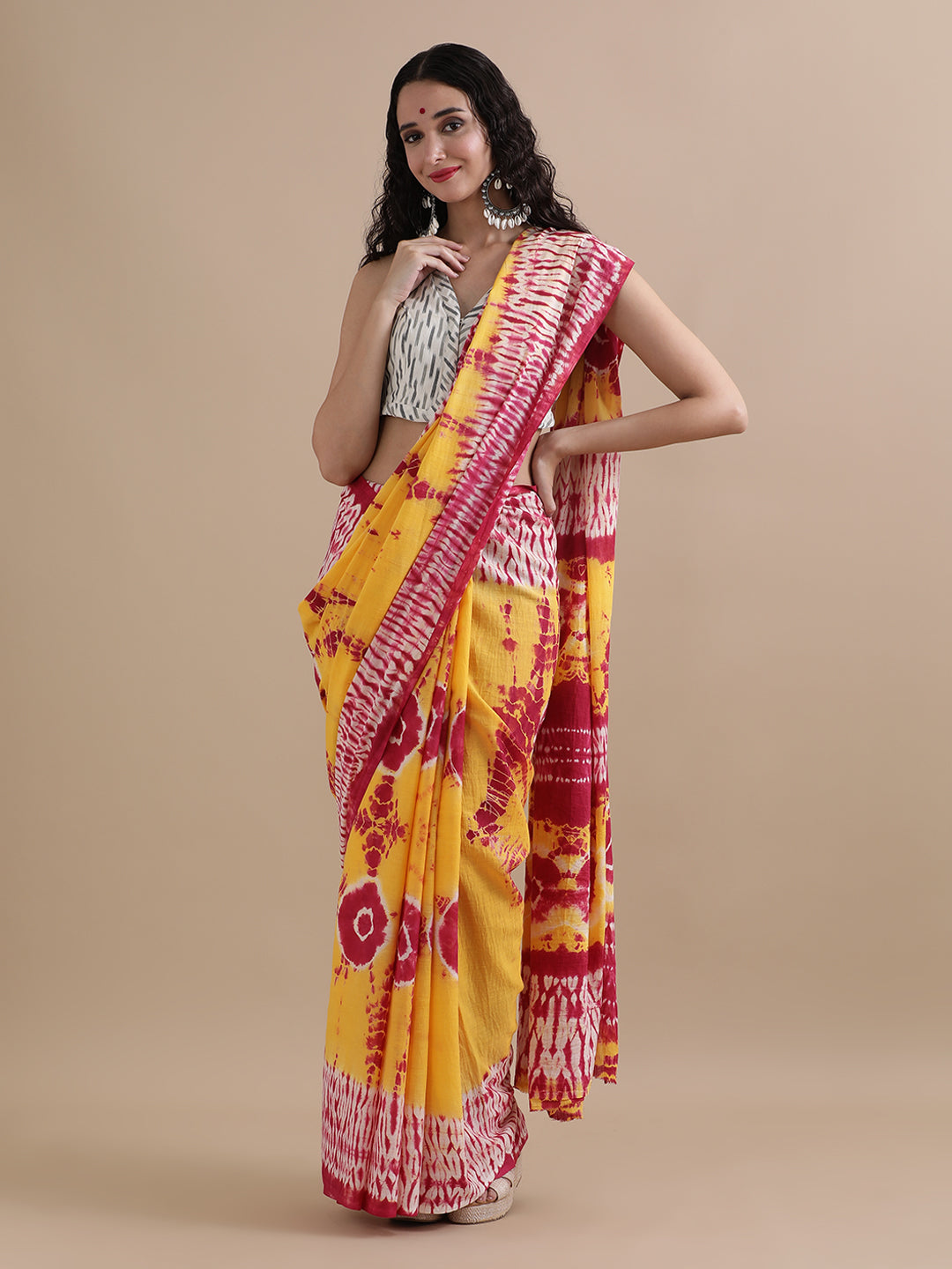 Mulmul Cotton Printed Saree