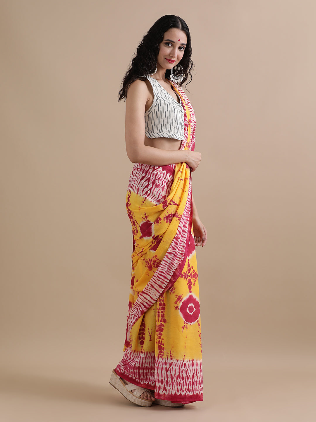 Mulmul Cotton Printed Saree