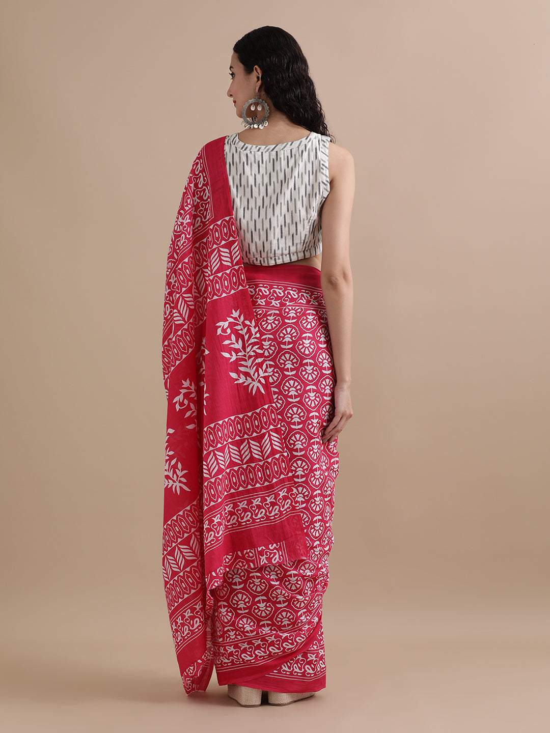 Mulmul Cotton Printed Saree