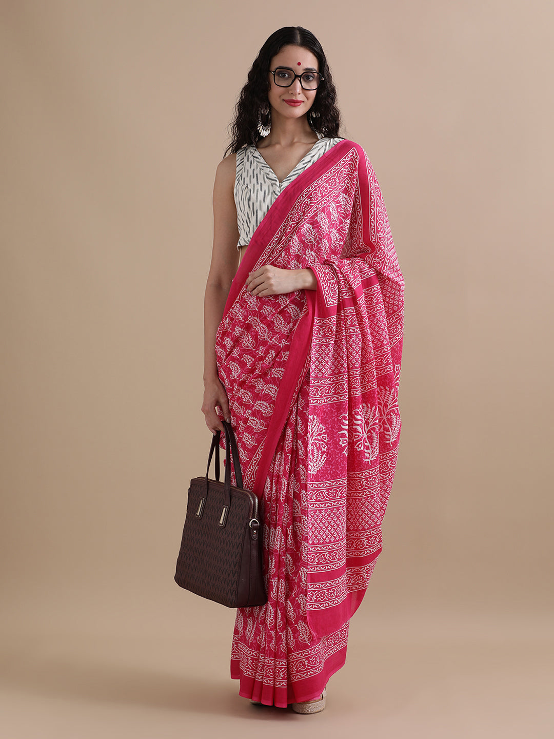 Mulmul Cotton Printed Saree