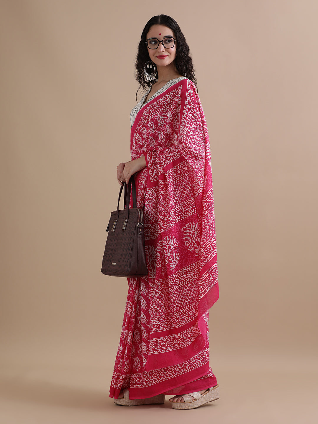 Mulmul Cotton Printed Saree