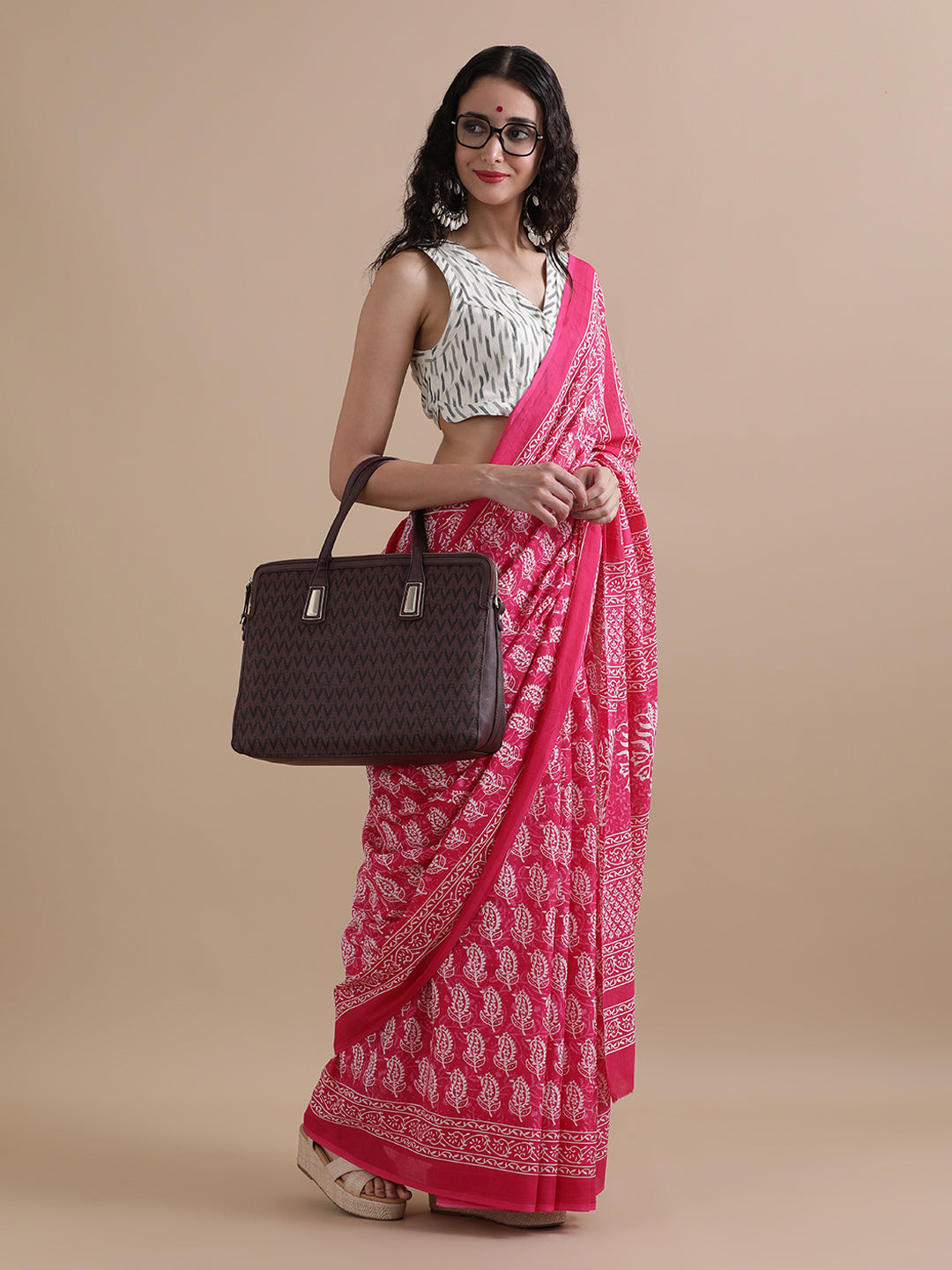 Mulmul Cotton Printed Saree