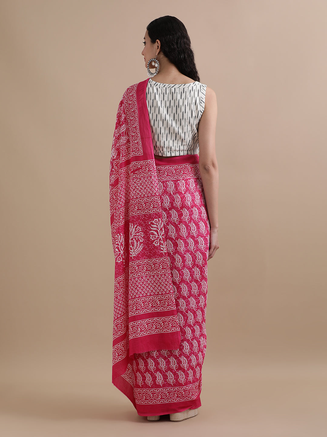 Mulmul Cotton Printed Saree