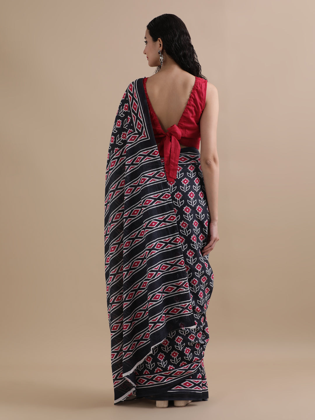 Mulmul Cotton Printed Saree