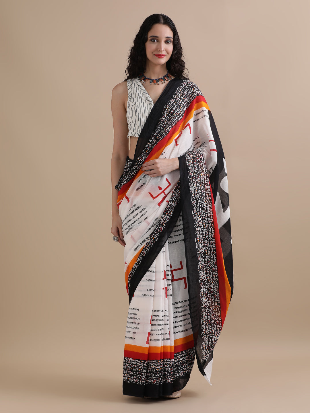 Mulmul Cotton Printed Saree