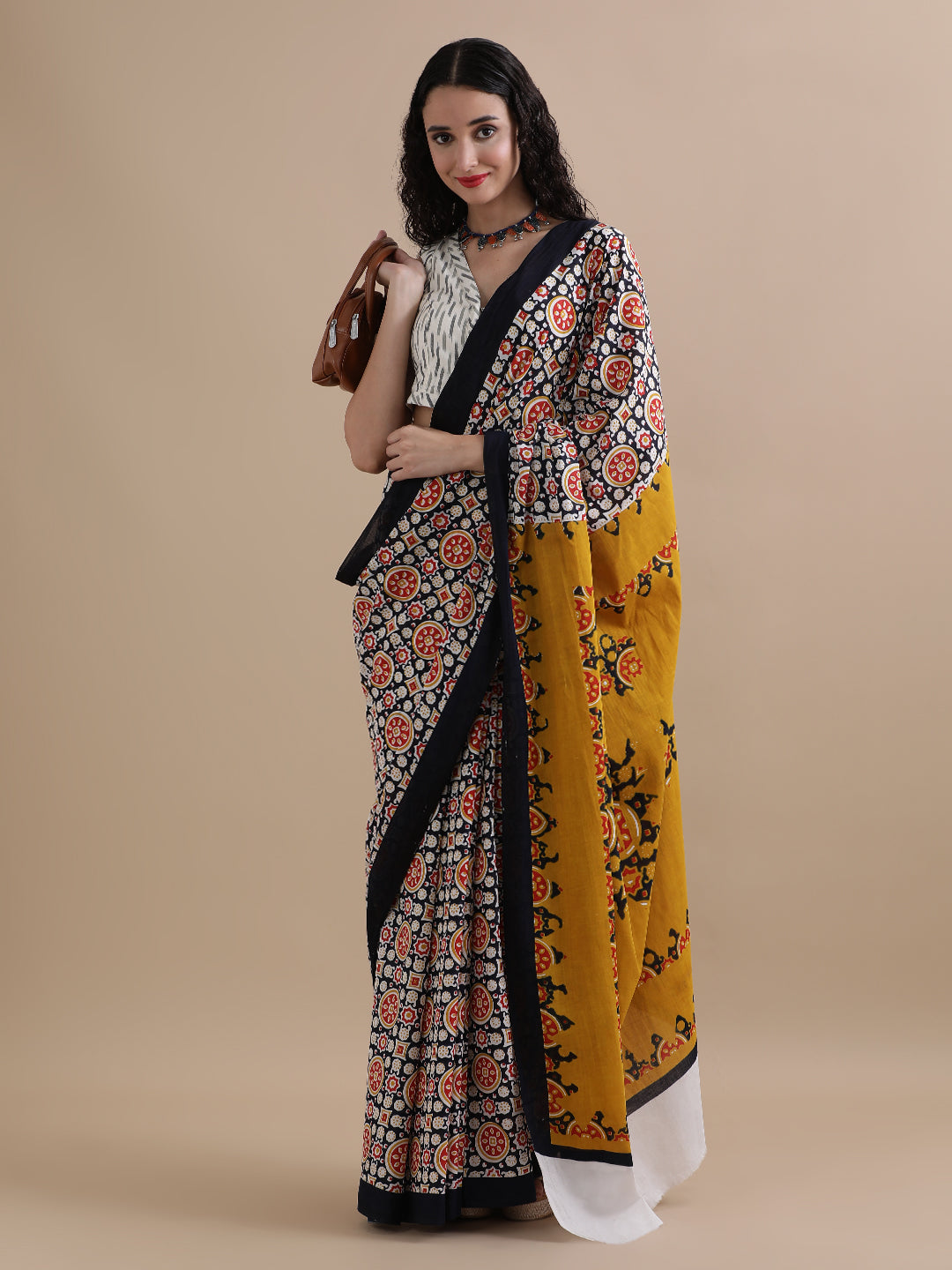 Mulmul Cotton Printed Saree