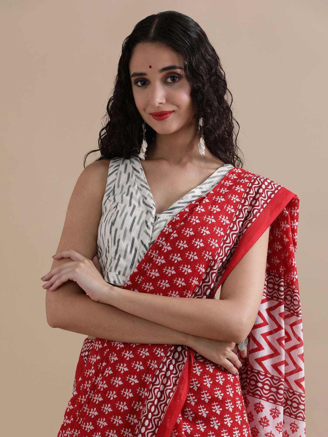 Mulmul Cotton Printed Saree