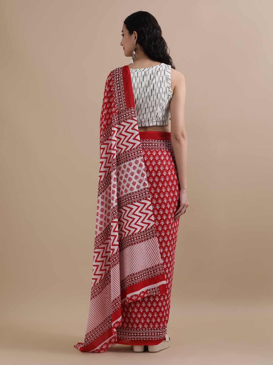 Mulmul Cotton Printed Saree