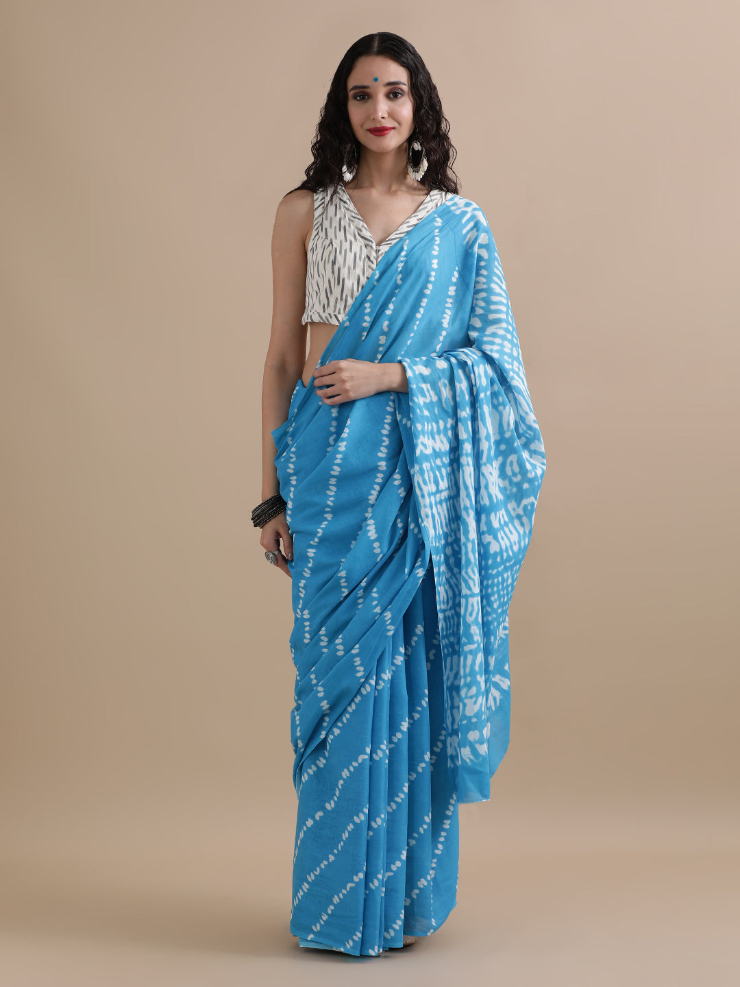 Mulmul Cotton Printed Saree