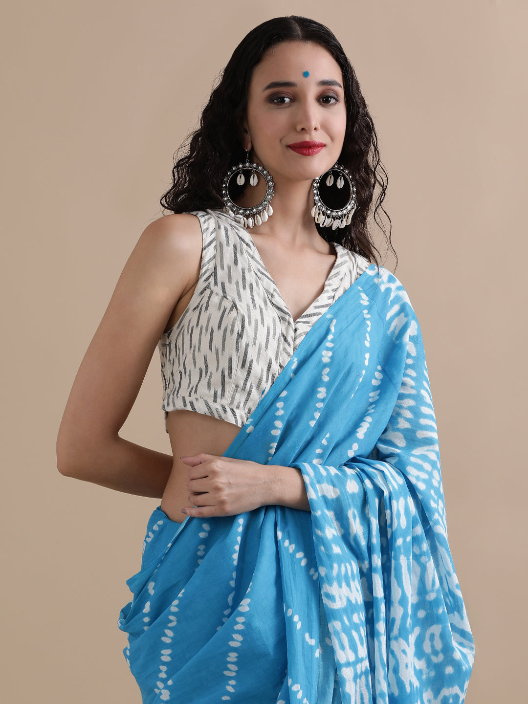 Mulmul Cotton Printed Saree