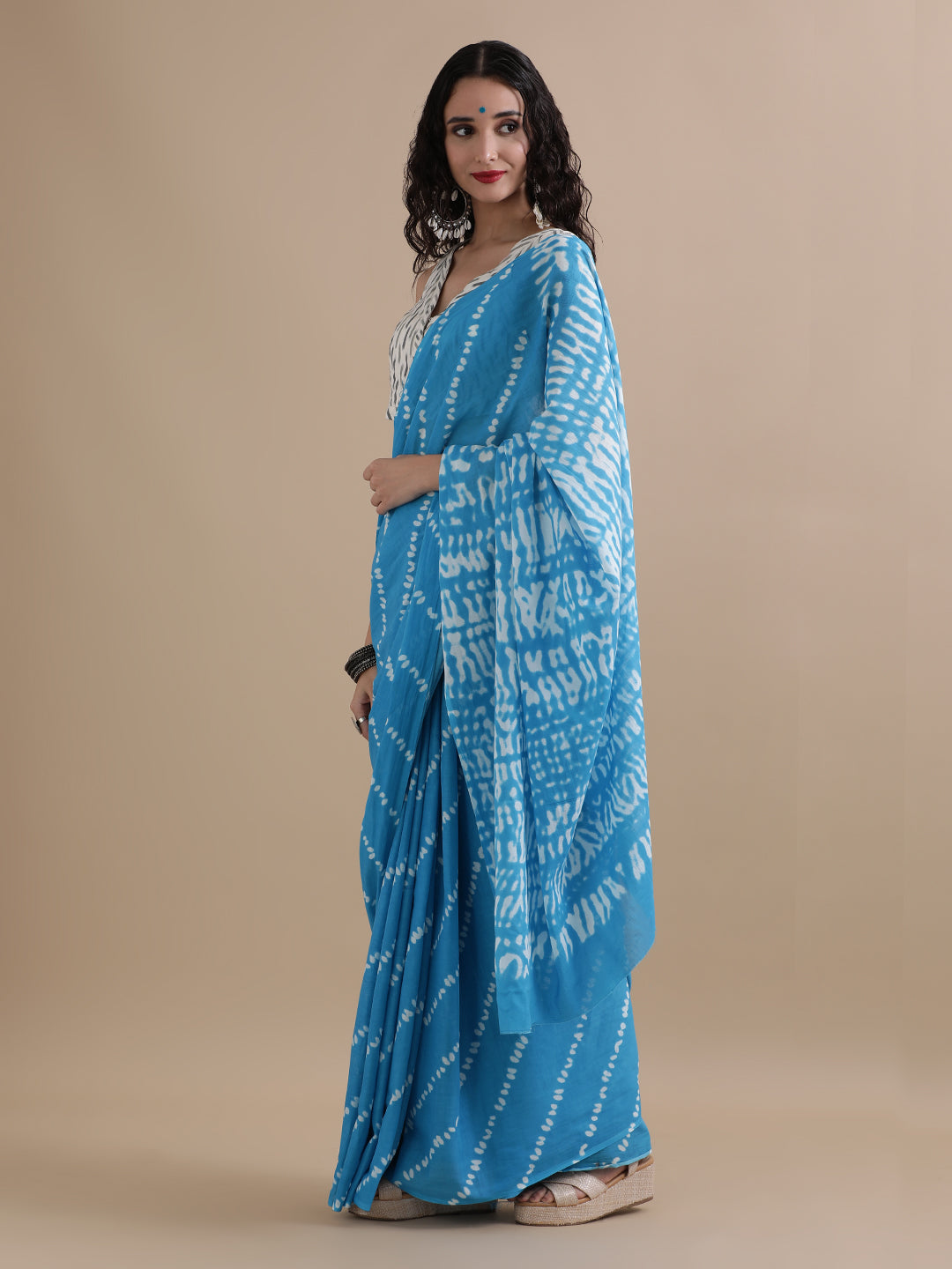 Mulmul Cotton Printed Saree