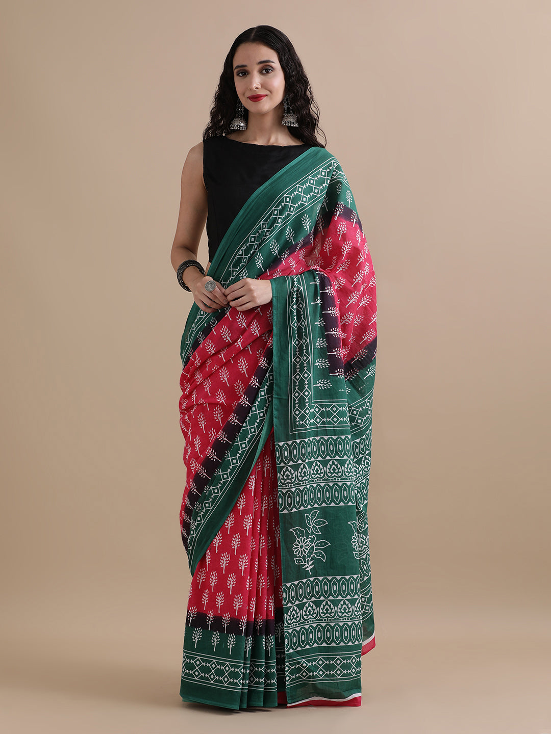 Mulmul Cotton Printed Saree