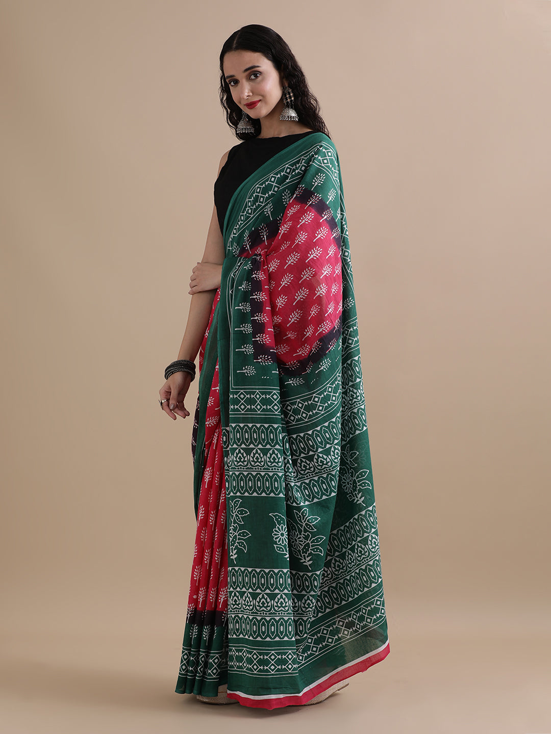 Mulmul Cotton Printed Saree