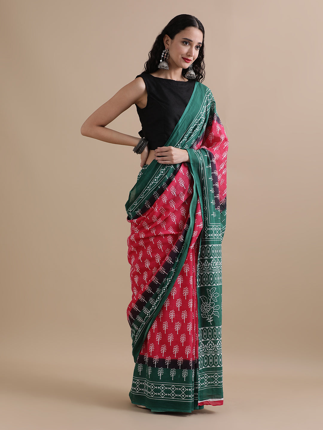 Mulmul Cotton Printed Saree