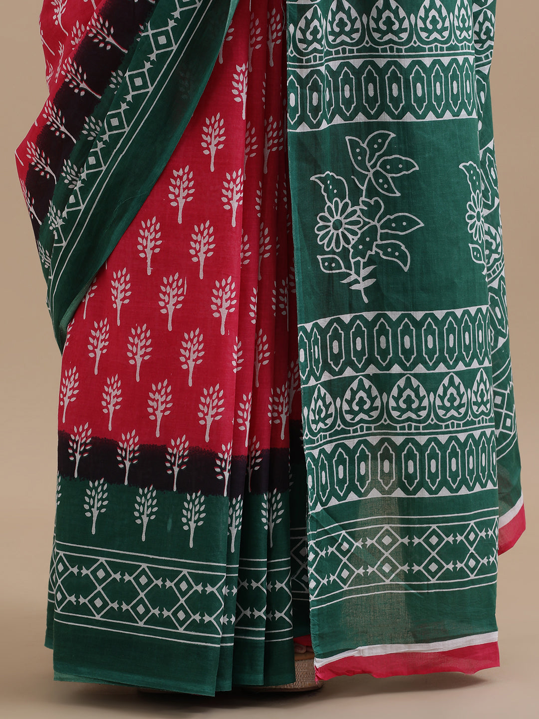 Mulmul Cotton Printed Saree