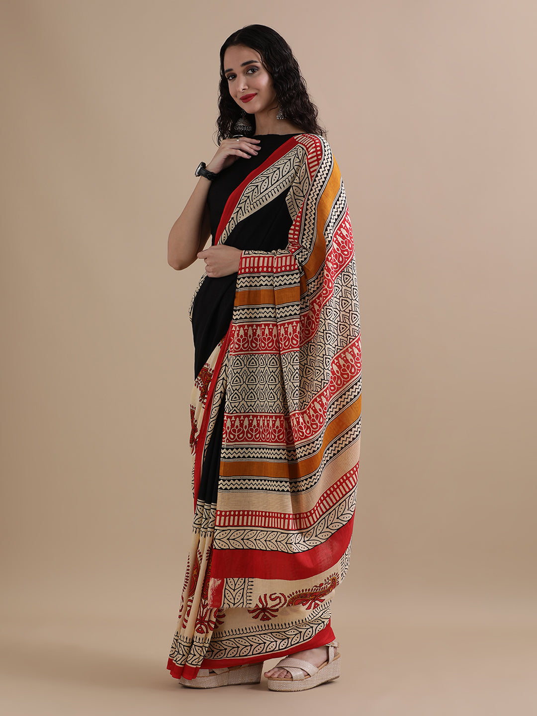 Mulmul Cotton Printed Saree