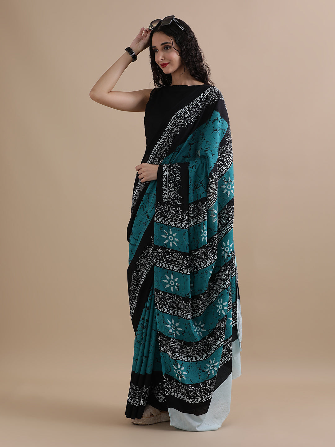 Mulmul Cotton Printed Saree