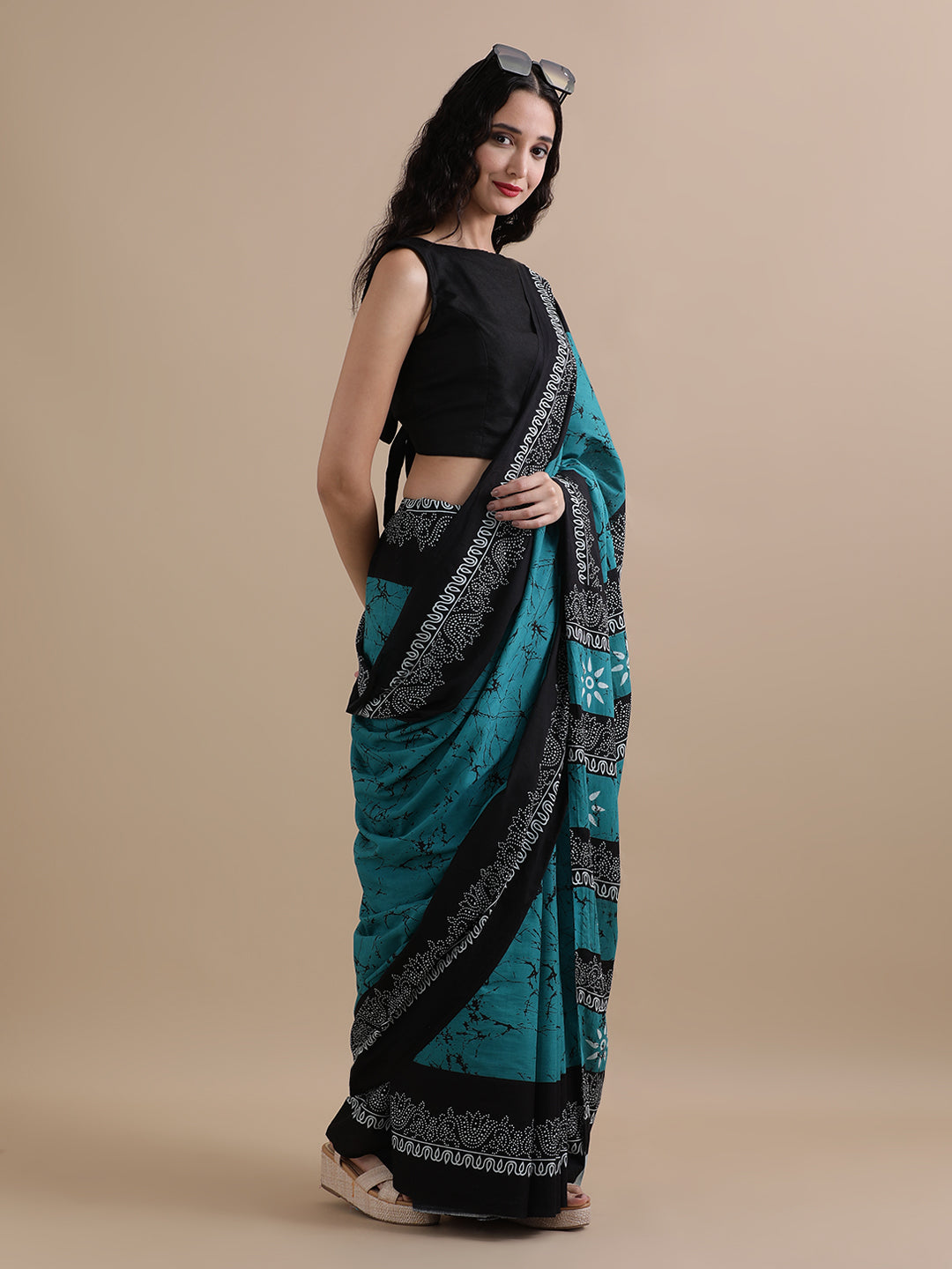 Mulmul Cotton Printed Saree